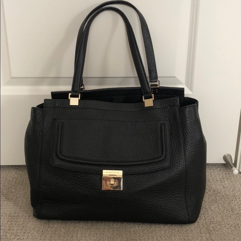 Kate Spade Black Leather Tote